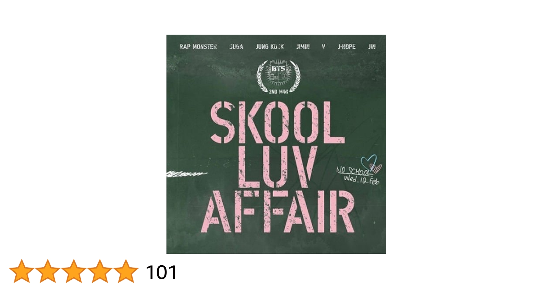 BTS [SKOOL LUV AFFAIR] 2nd Mini Album CD+115p Photobook+Card